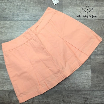 B. Moss Clothing Company Cotton Skort Peach Coral A-Line NWT Size 6