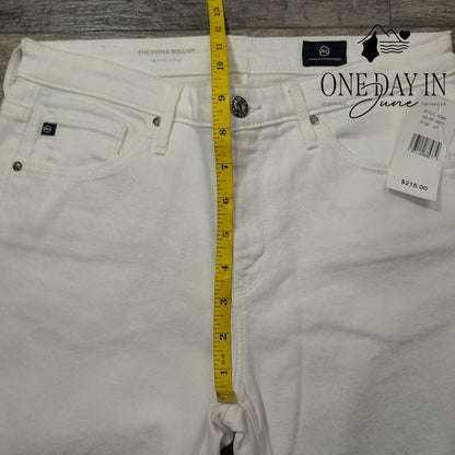 AG Adriano Goldschmied The Prima Roll-Up Cigarette Jeans Cropped NWT Size 4 (27)