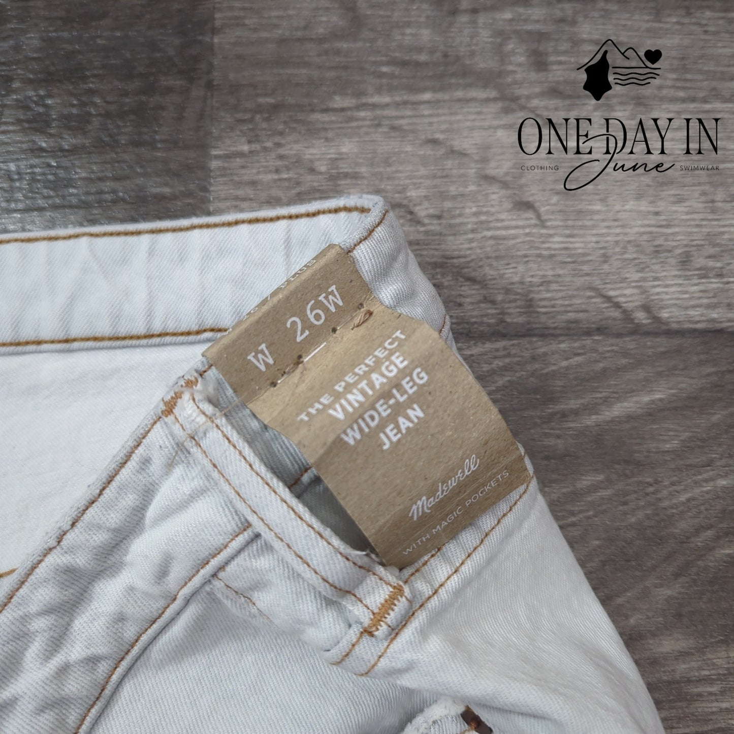 Madewell Plus Size The Perfect Vintage Wide Leg Jeans Size 26W