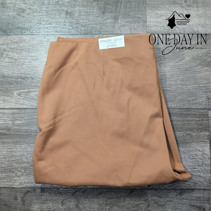 Chico's So Slimming Juliet Slim Leg Pants Tan NWT Size Chico's 4T (20T)