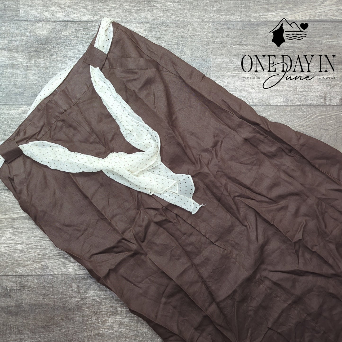 Autograph Linen Maxi Skirt Size 14