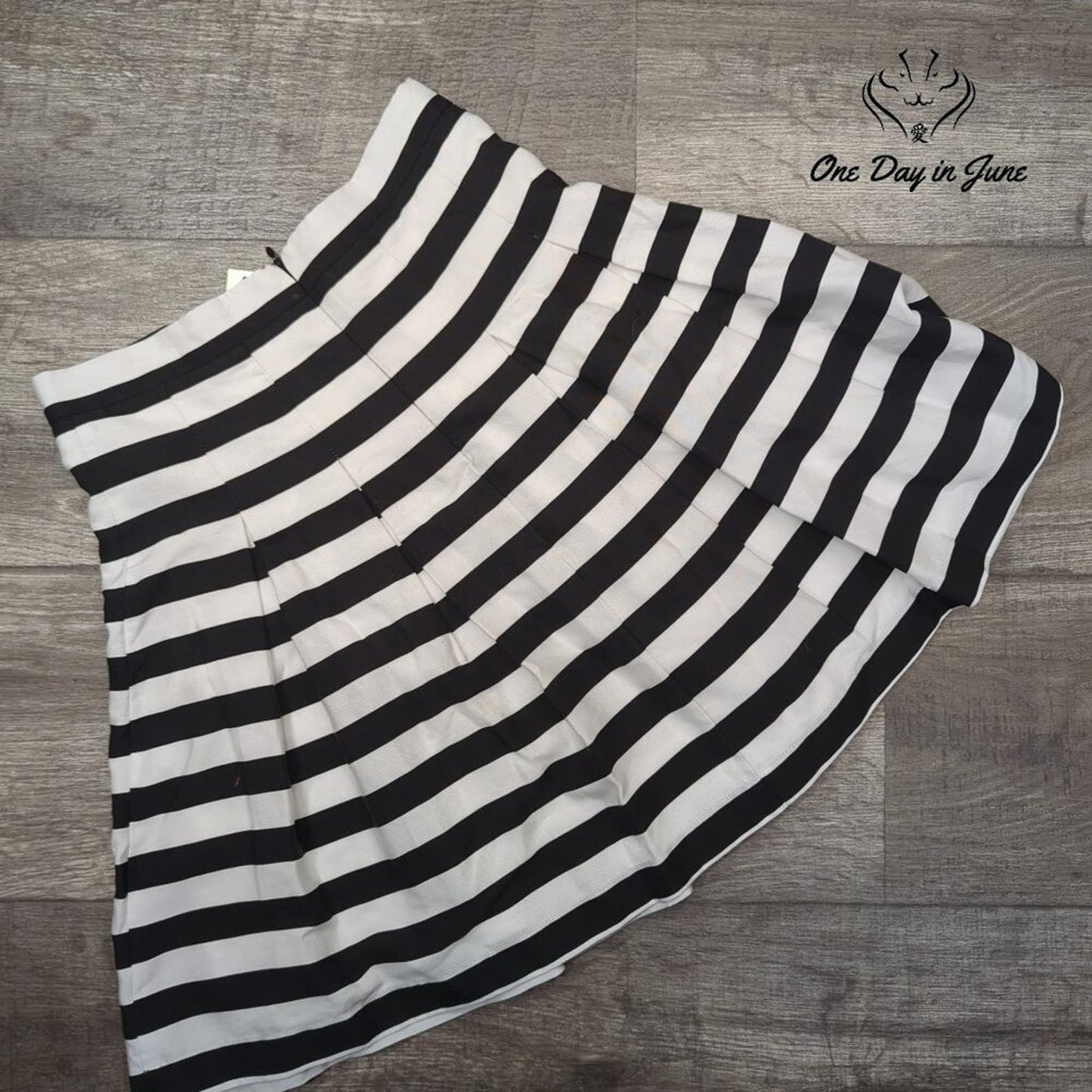 Gianni Bini Striped A Line Mini Skirt Size XS