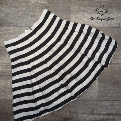 Gianni Bini Striped A Line Mini Skirt Size XS