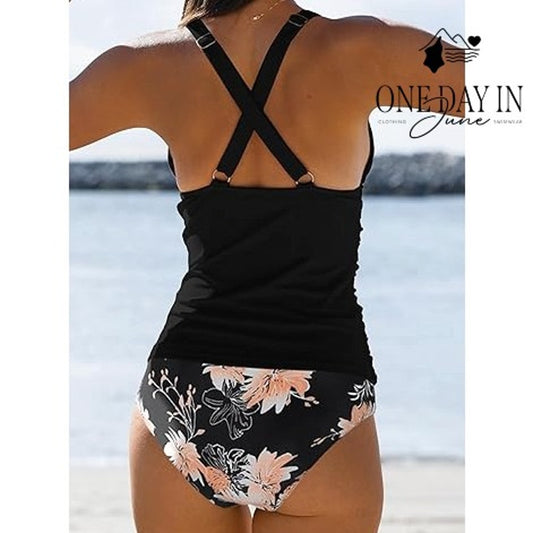 Beachsissi V Front High Waist Bikini Swimsuit Size XL