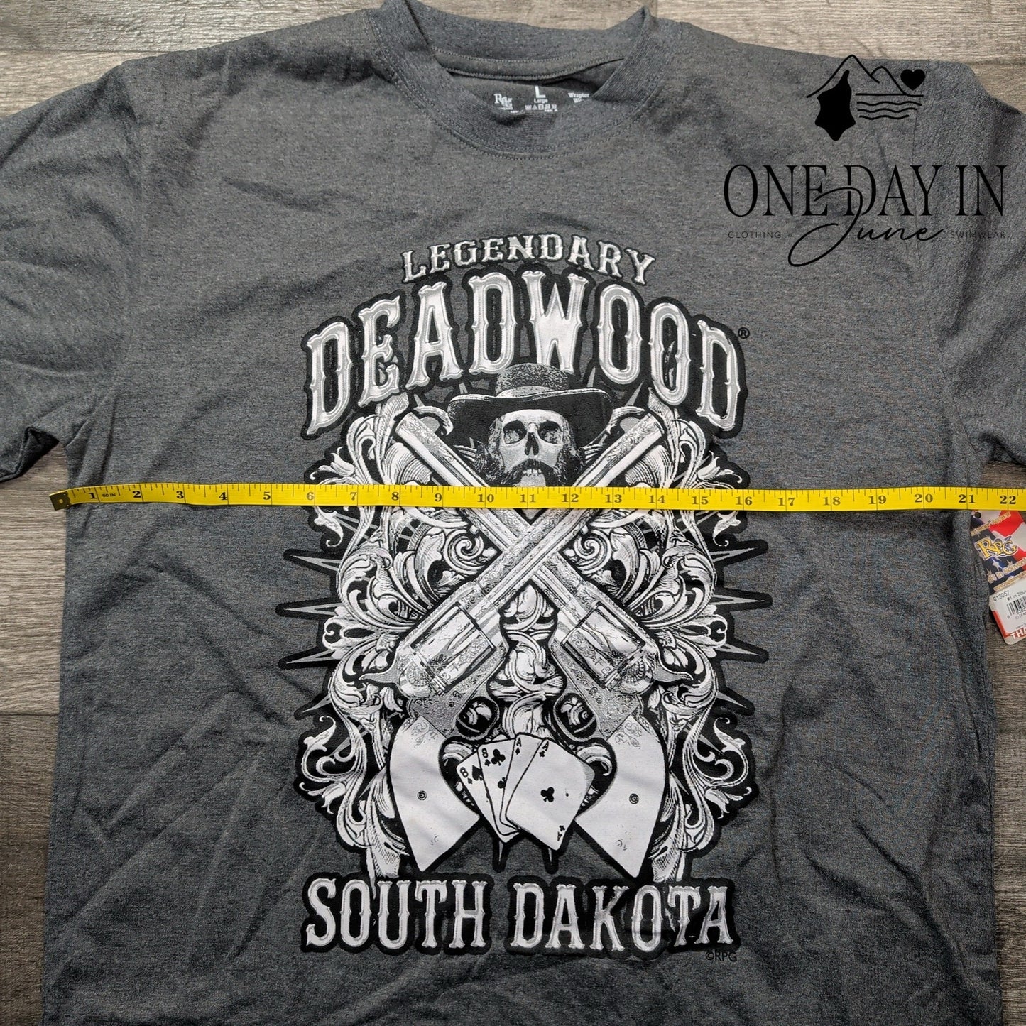 Wraptor Wear Deadwood South Dakota Tee Shirt Size L