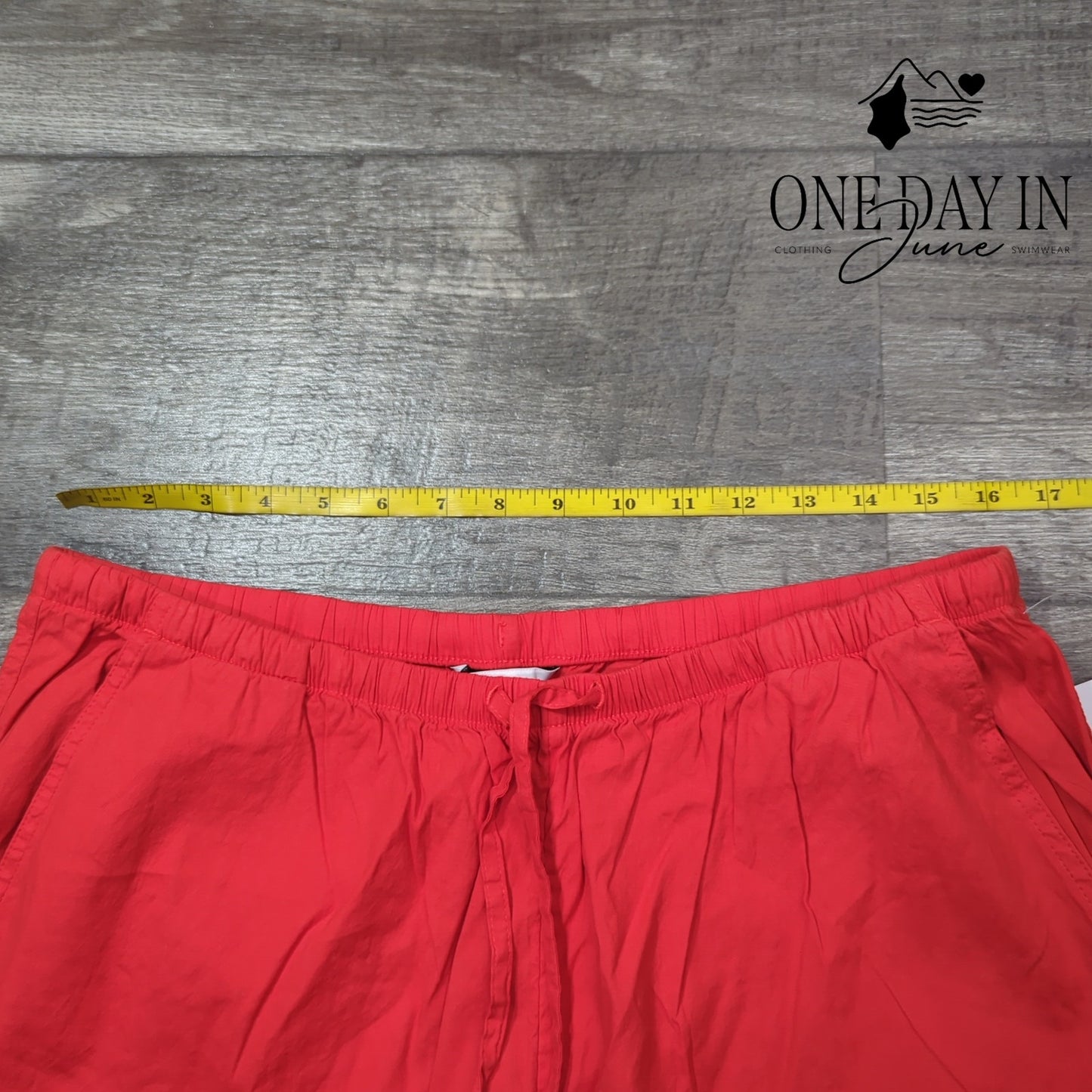 Athleta Linen Wide Leg Drawstring Pants Size L