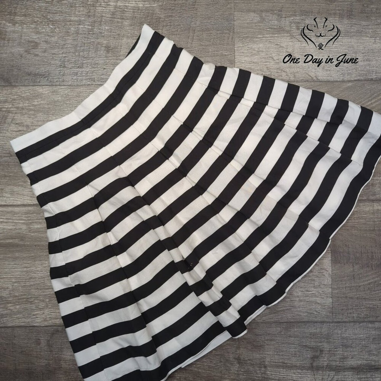 Gianni Bini Striped A Line Mini Skirt Size XS