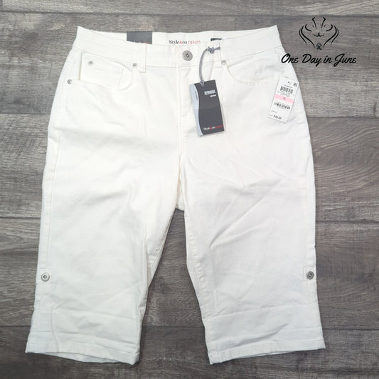 Style & Co. Mid Rise Bermuda Denim Shorts Size 10