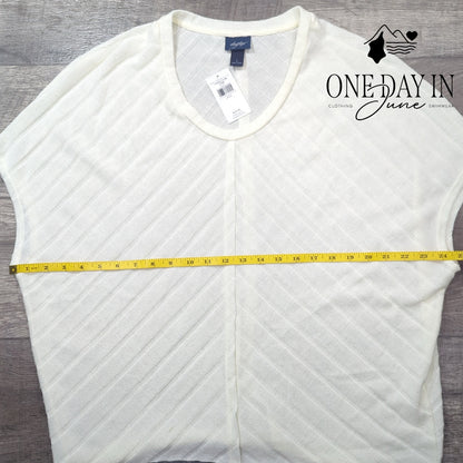 Day Trip Sleeveless Knit Sweater Size L