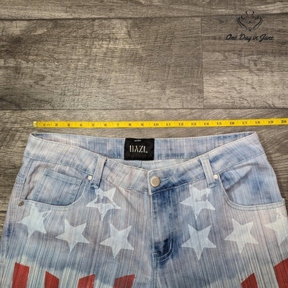 DAZL American Flag Cropped Jeans Size 16