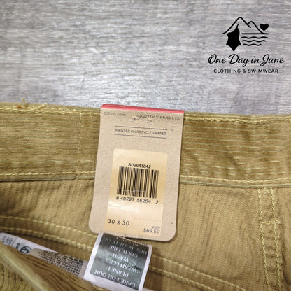 Levi's Low Pro Mid Rise Straight Leg Corduroy Pants Size 30X30