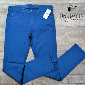 AG Adriano Goldschmied The Stilt Cigarette Leg Jeans Cobalt Blue NWT Size 4 (27)