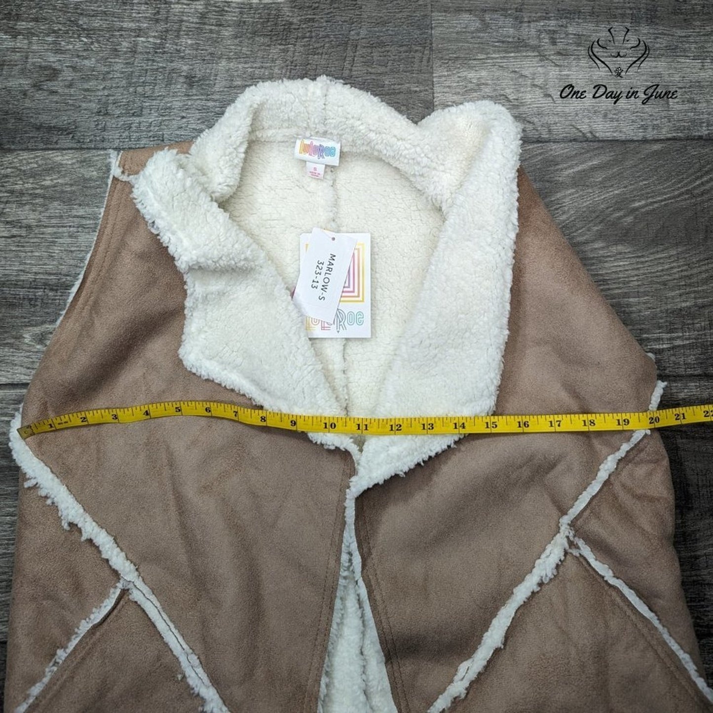 LuLaRoe Marlow Faux Fur Lined Vest Size S