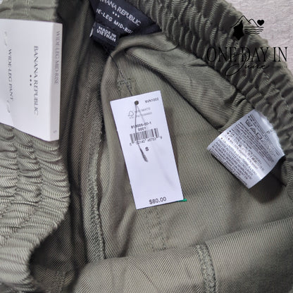 Banana Republic Wide Leg Pull On Drawstring Pants Size S