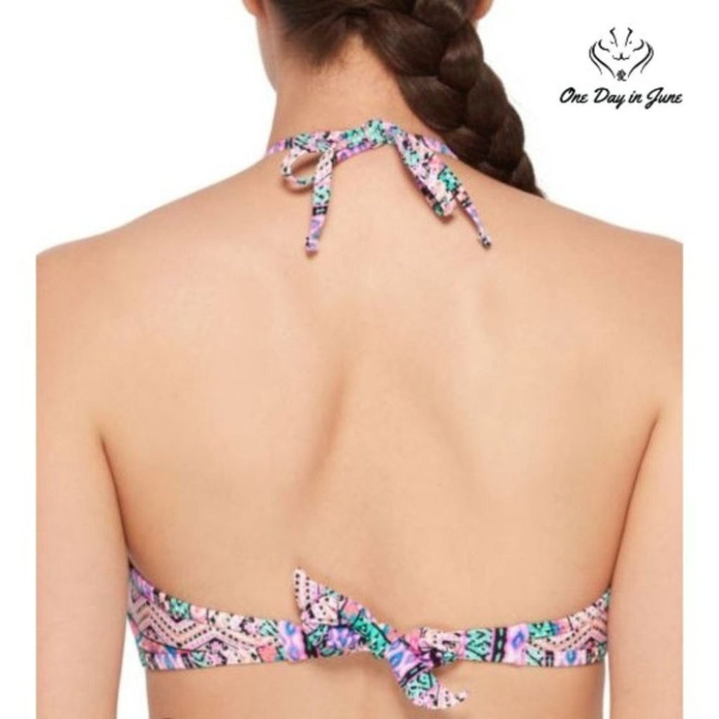 Arizona Jean Co. Junior's Halter Bikini Top Size S