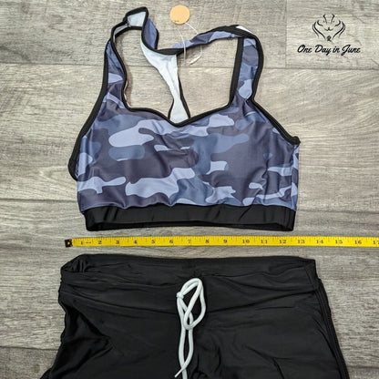 ODIJ Racerback Crop Top Boy Short Bikini Size S