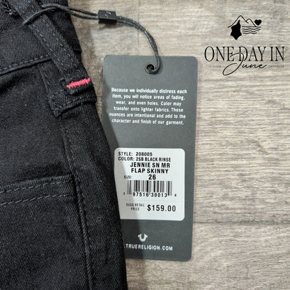 True Religion Jennie Curvy Mid Rise Super Skinny Jeans Size 2 (26)