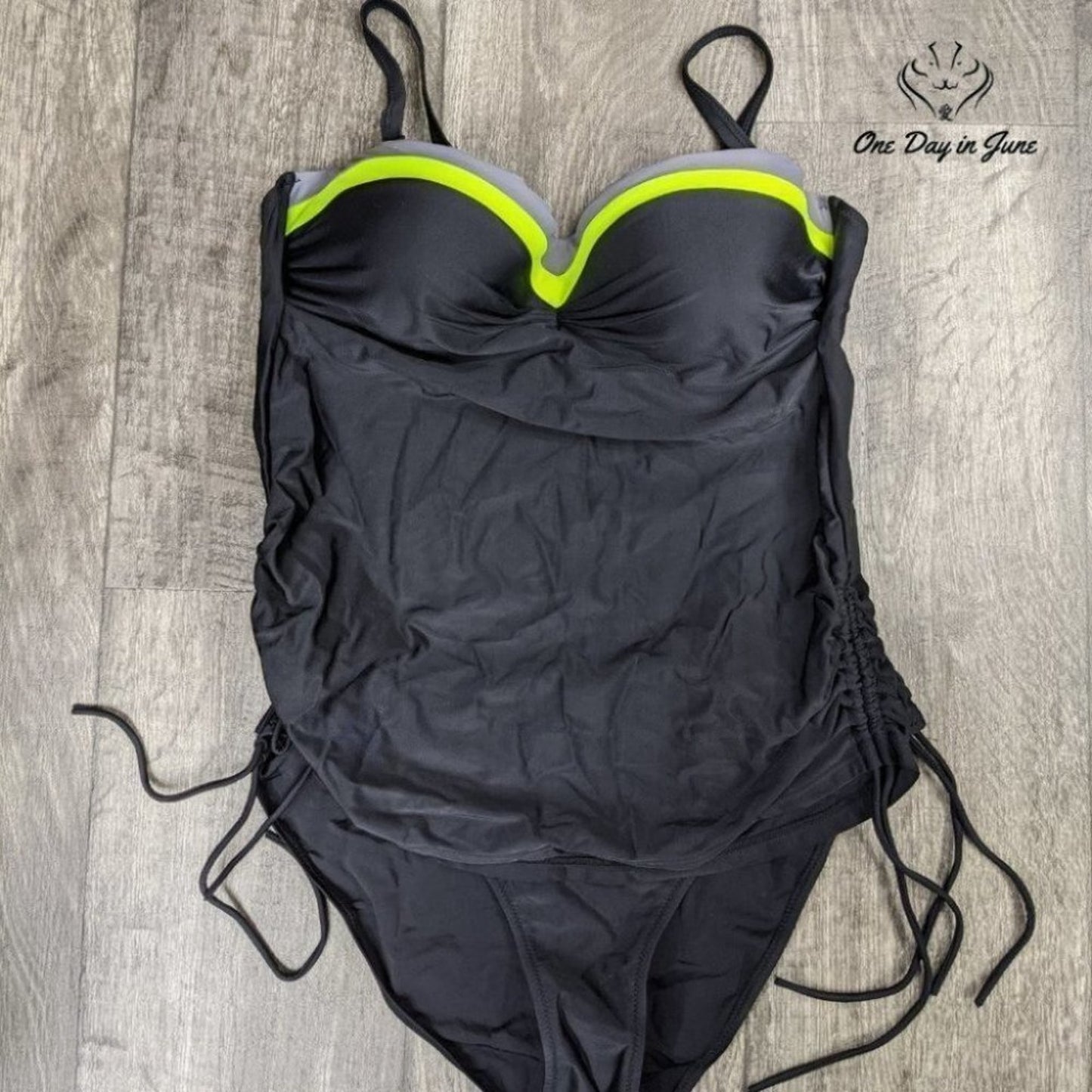 Amzbrly Adjustable Strap Tie Side Tankini Size 4XL