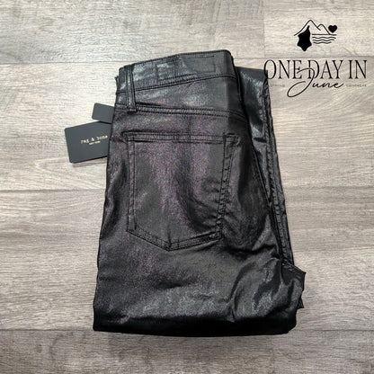 Rag & Bone The Harlow Mid Rise Straight Coated Denim Jeans Size 4 (27)