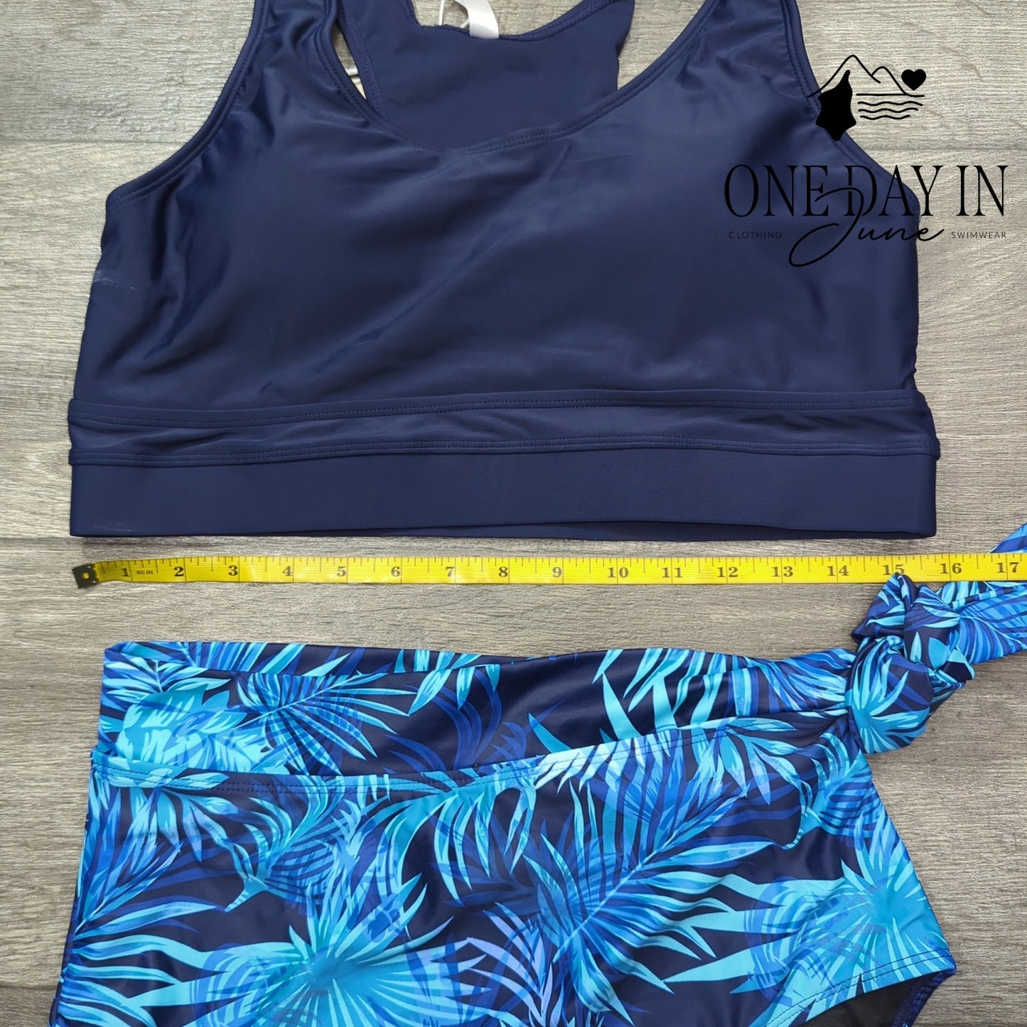 Dokotoo Crop Top High Waist Bikini Swimsuit Size L
