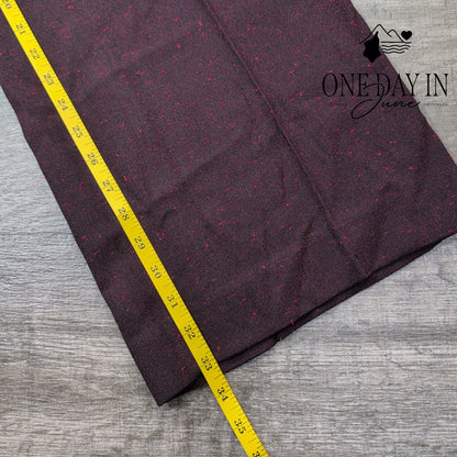 The Limited Modern Trouser Pants Burgundy Red Flecked Straight Leg NWT Size 14