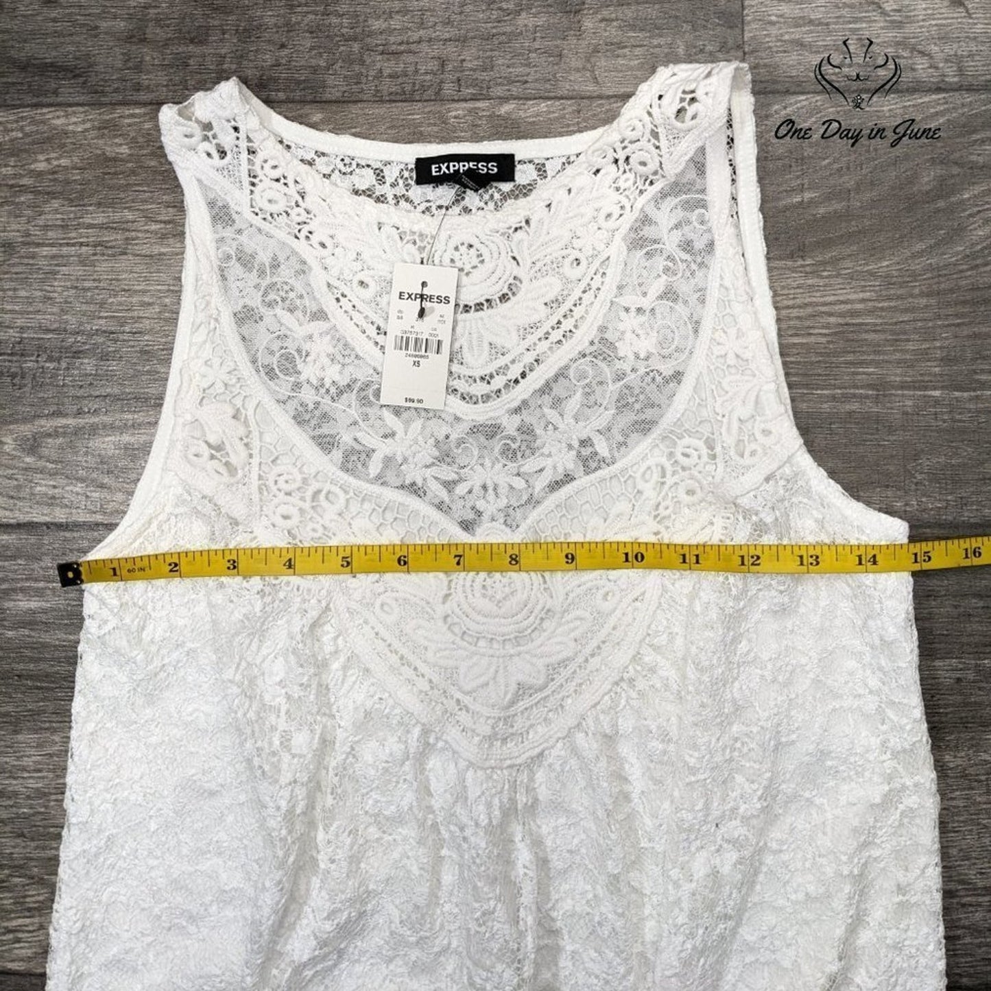 Express Lace Lined Tank Top Size XS