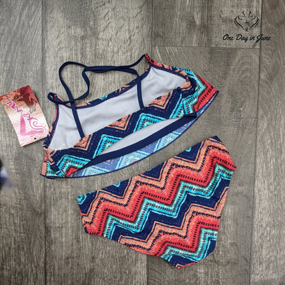 Kanu Surf Alania Flounce Bikini Swimsuit Size 12