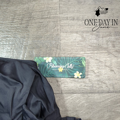 Blooming Jelly High Waist Cross Front Tie Bikini Swimsuit Size L