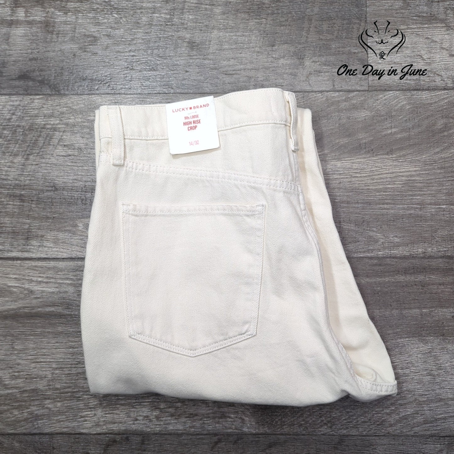 Lucky Brand 90s Loose High Rise Crop Jeans Size 14