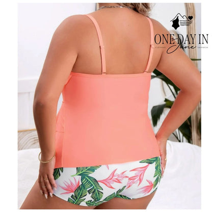 B2Prity Plus Size Boyshort Flounce Bikini Swimsuit Size 5X