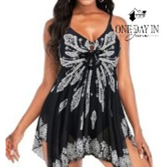 Zando Keyhole Mesh One Piece Swimsuit Size XL