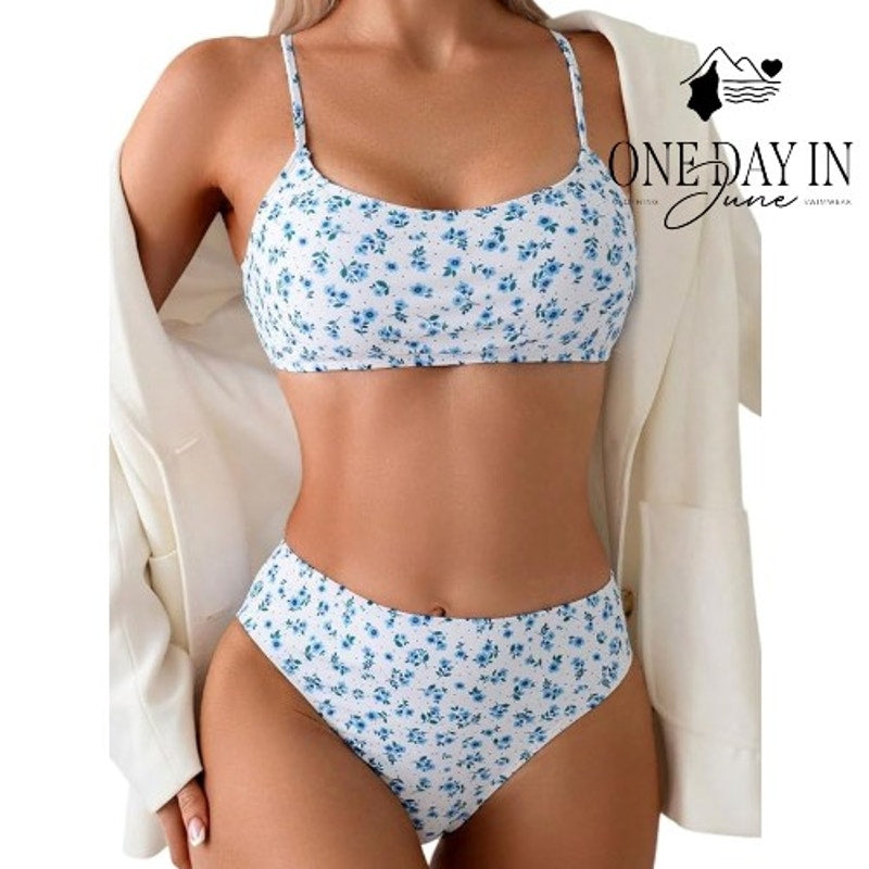 Soly Hux Floral Bikini Swimsuit Size M
