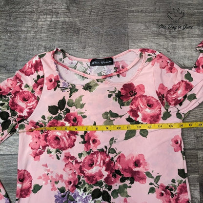 Star Vixen Long Sleeve Floral Blouse Size L