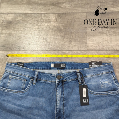 Kut from the Kloth Naomi Fab Ab High Rise Crop Straight Jeans NWT Size 20W