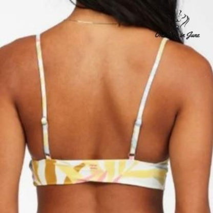 Billabong Tropical Jungle V Neck Bikini Top Size S