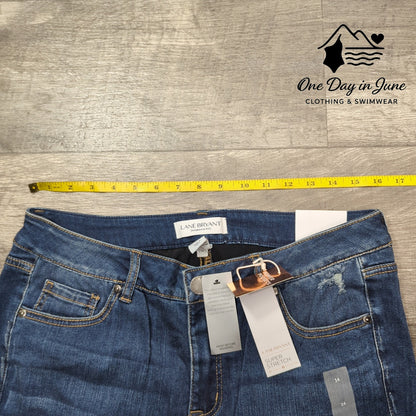 Lane Bryant Mid Rise Super Stretch Skinny Jeans Size 14