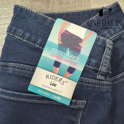 Lee Riders Mid Rise Capri Jeans Size 10
