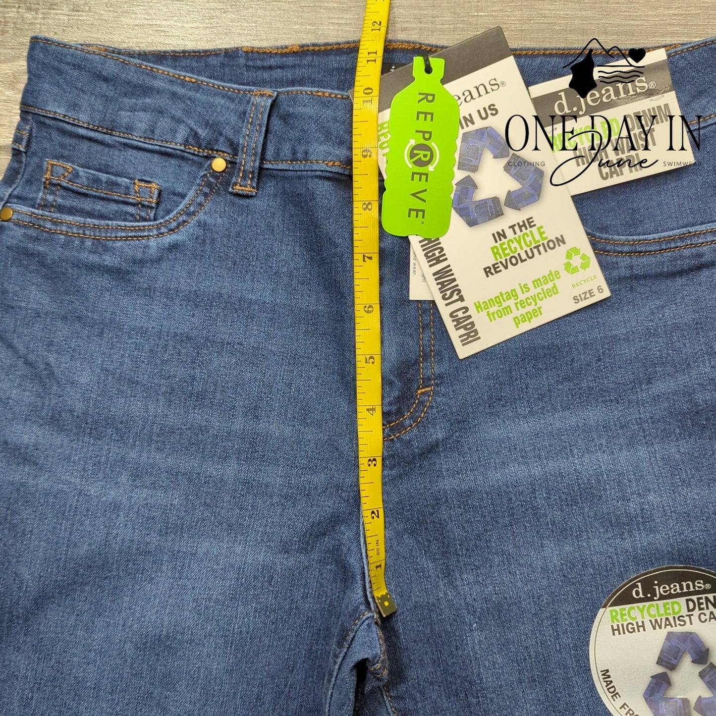 d.jeans High Waist Capri Jeans Size 6