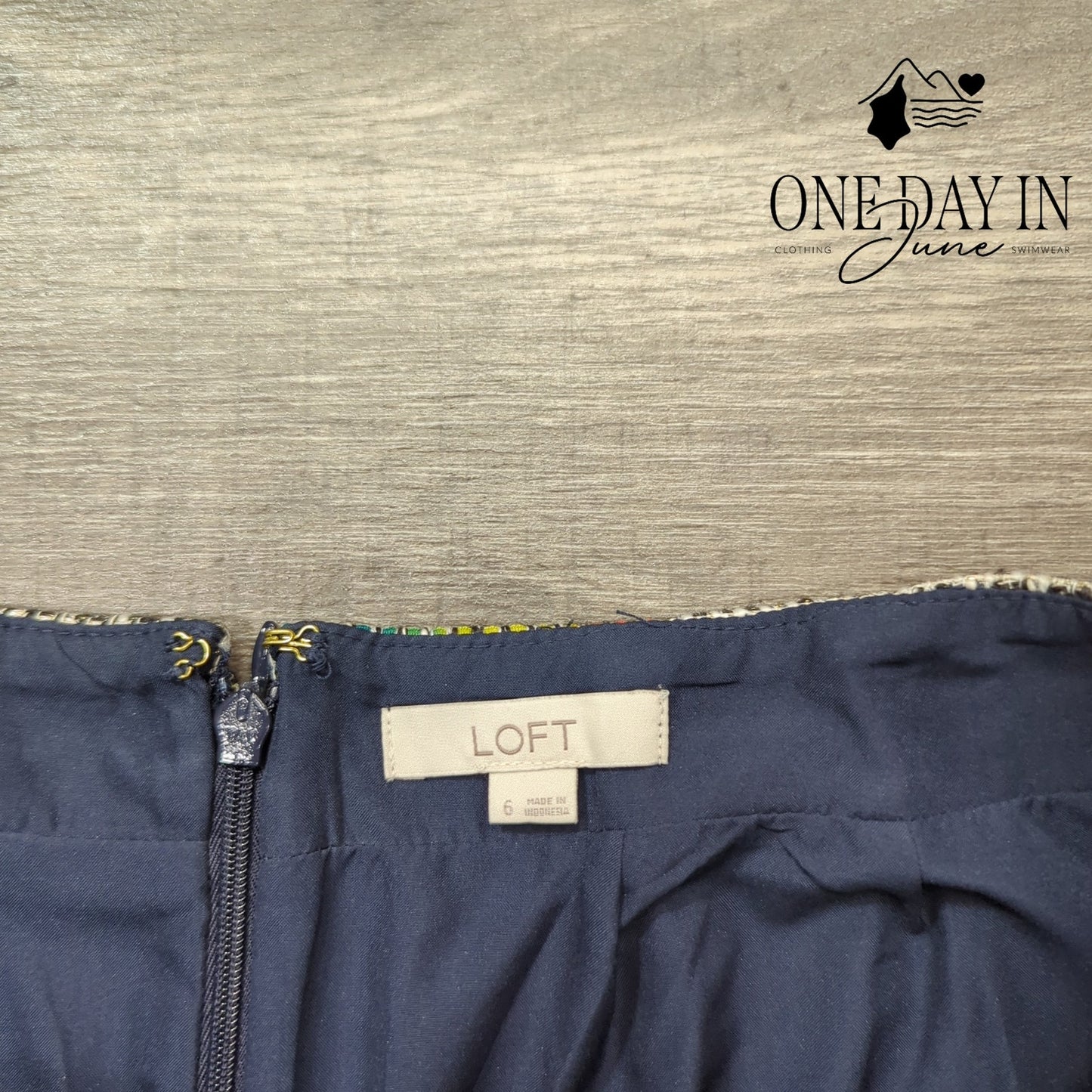 Loft Lined Mini Skirt Size 6