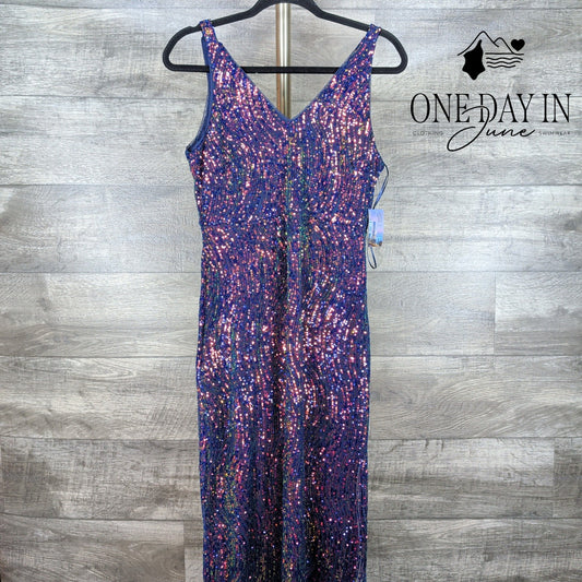 Night Way Petite Sequin Maxi Dress Size 10P