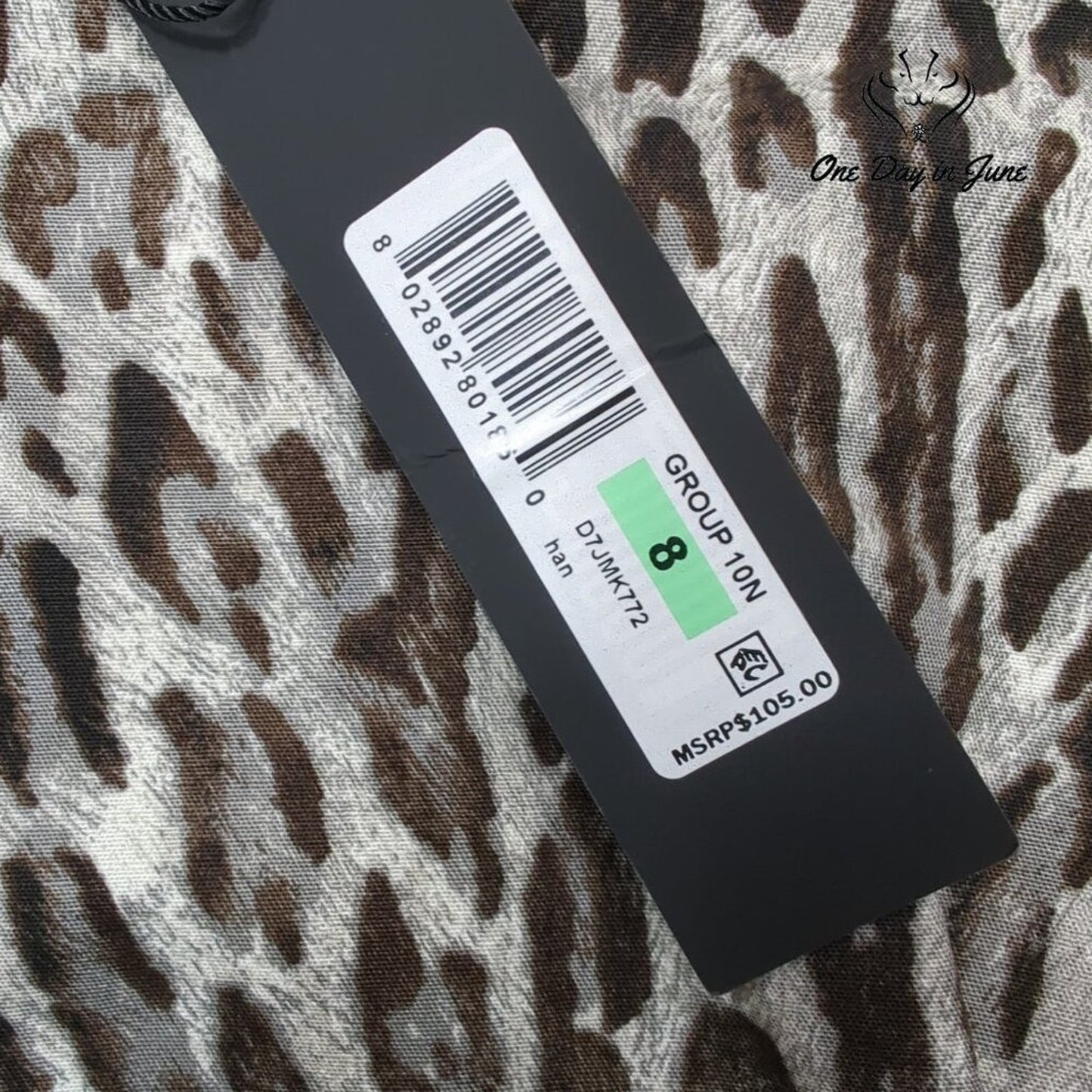 Donna Karen Animal Print Sleeveless Top Size 8