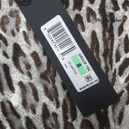 Donna Karen Animal Print Sleeveless Top Size 8