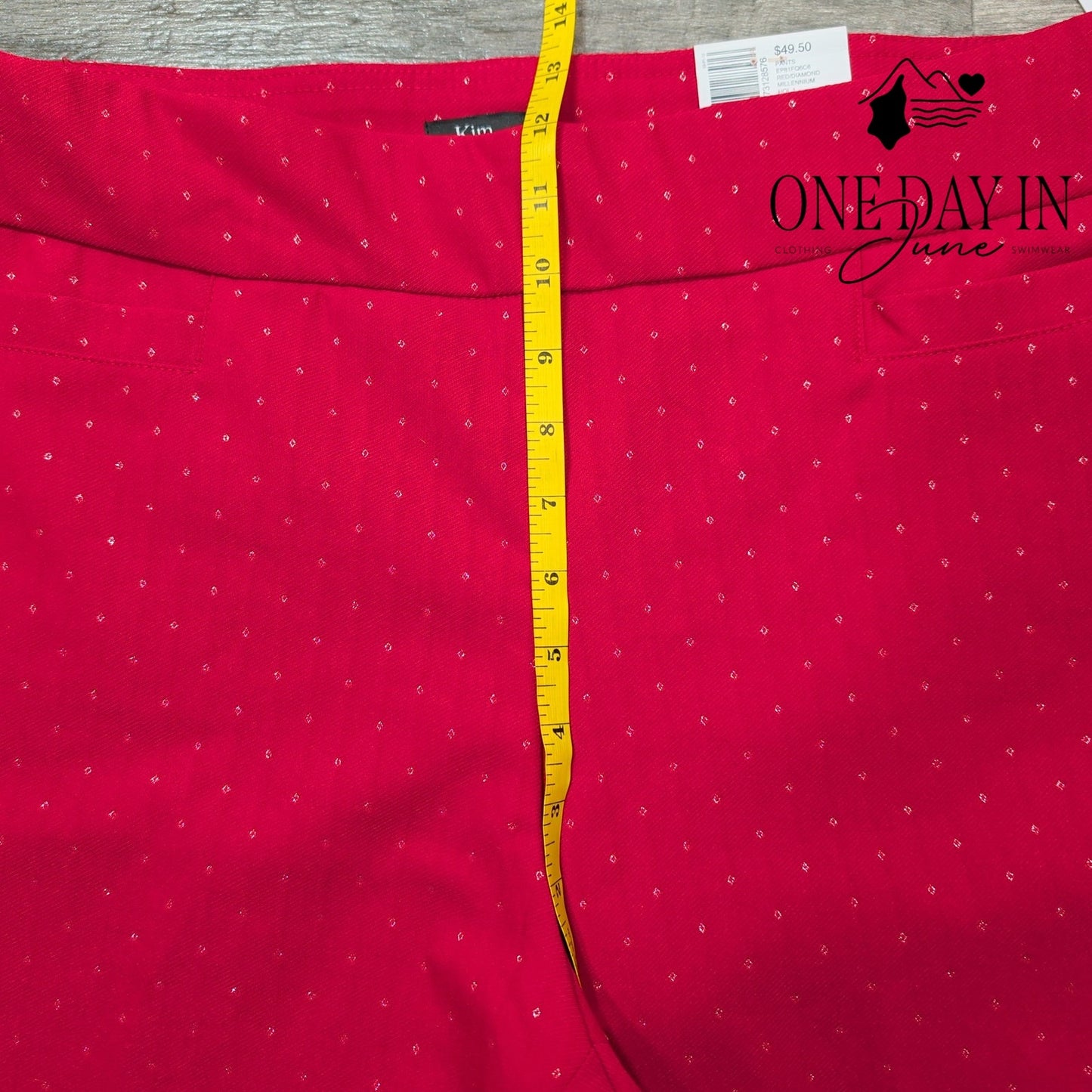 Kim Rogers Red Diamond Millenial Pants Size 14