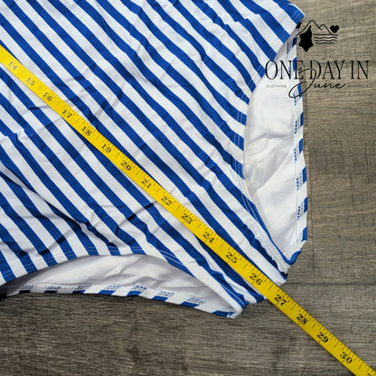 Aleumdr Striped One Piece Swimsuit Size M