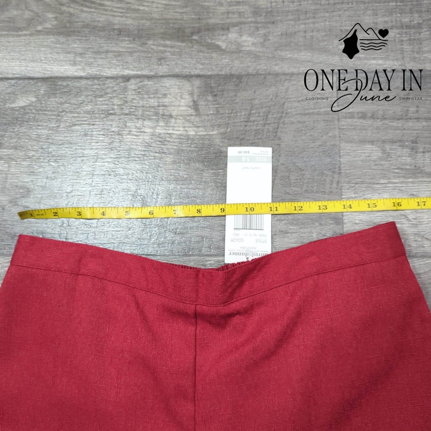 Alfred Dunner Aventura Capri Pants Size 14