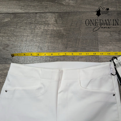 RLX Ralph Lauren Golf Ankle Pants White Stretch Performance NWT Size 4