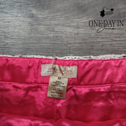 Francesca's Lave Overlay Skirt Size M