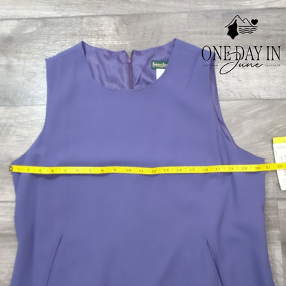 harve' benard Sleeveless Pocketed Lined Dress Size 14