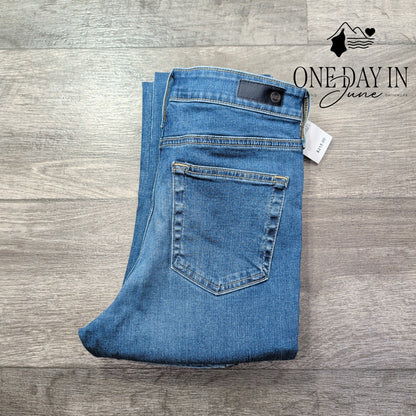 AG Adriano Goldschmied The Mila Super High Rise Skinny Jeans Blue NWT Size 4 (27