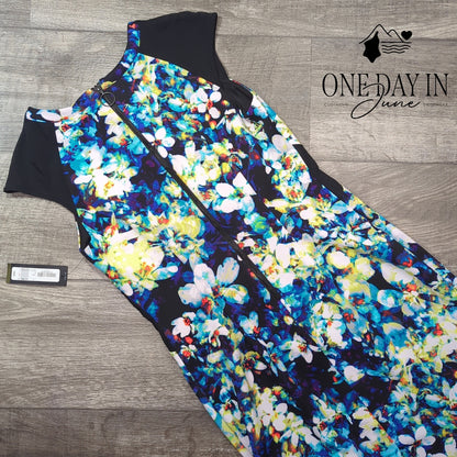 Worthington Cap Sleeve Floral Midi Dress Size 4